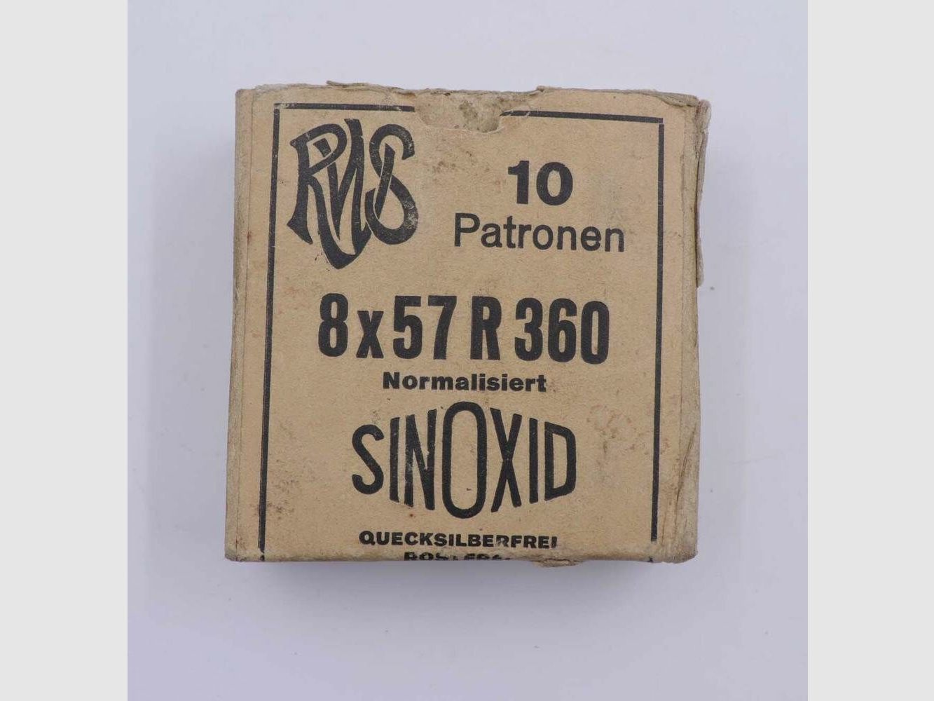 RWS (WZd.Fa.Rottweil) Büchsenpatronen 8x57R 360