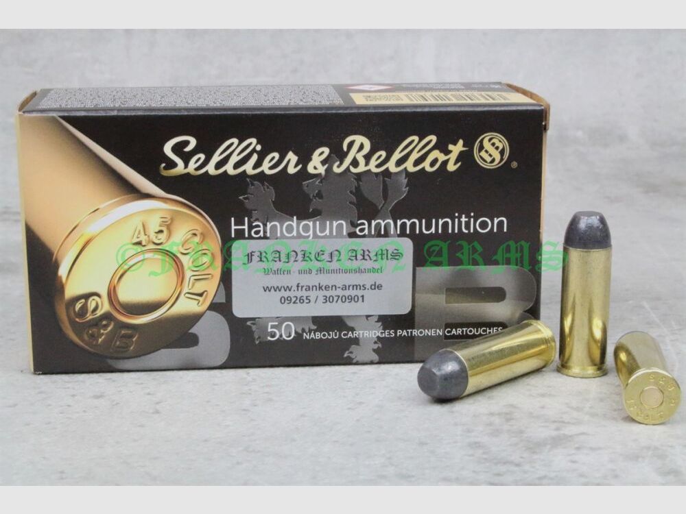 Sellier&Bellot .45 LC LFN 248gr. 16,1g 50 pièces Prix dégressifs