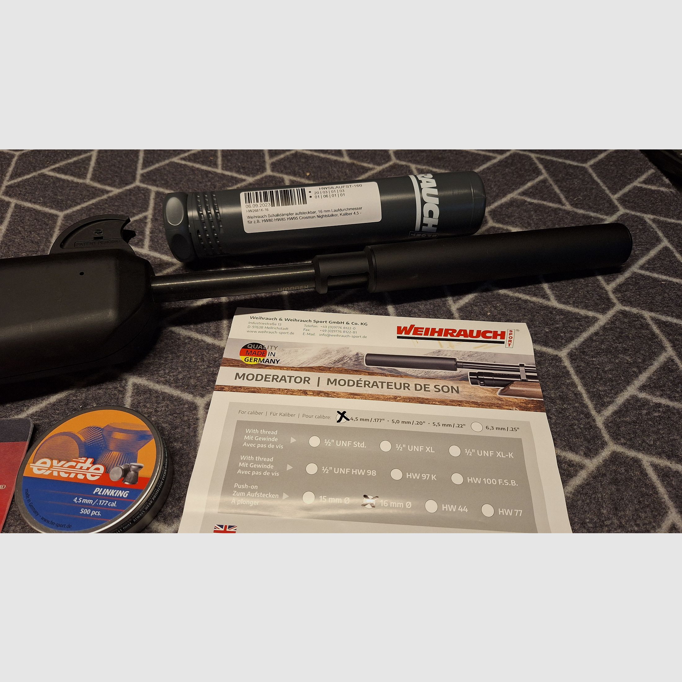 Crosman Nightstalker 4,5 Diabolo CO2 - RARITÉ! Silencieux + 10 chargeurs !