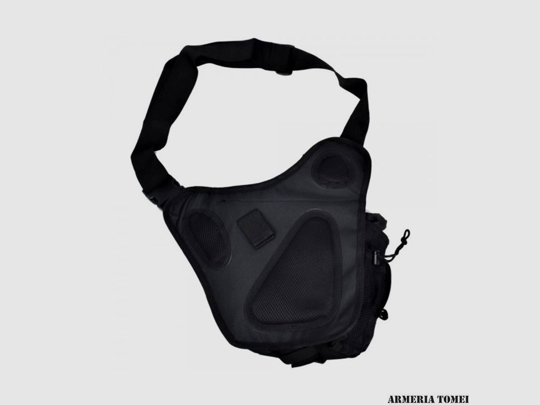 Sac tactique noir à bandoulière 37 × 38 cm, image 6 sur 6