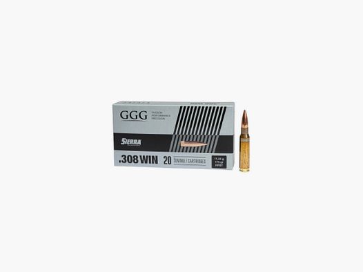 GGG 308WIN MATCH SIERRA 175 GRS HPBT X20