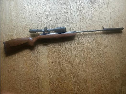 Weihrauch HW 35 carabine à air comprimé Set – incl. suppressor original Weihrauch & lunette Walther antichoc (marque F)