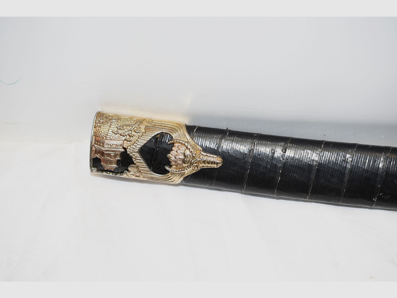 Japans zwaard, Samurai, Katana, Wakizashi, met Menuki op de greep