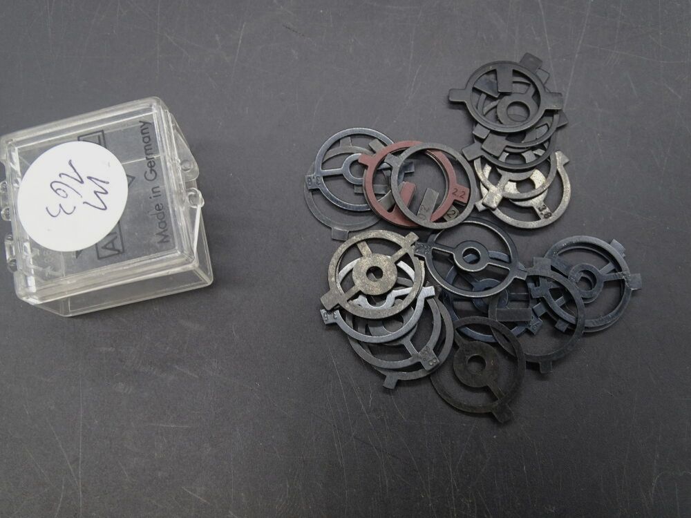 25 x ringkorrels voor Anschütz, Suhl, Walther, Feinwerkbau 25 stuks ringkorrels