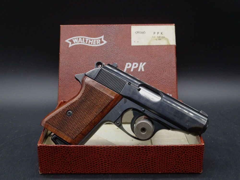 Walther PPK Kaliber 7,65 Browning  BJ 1970 Holzgriff	 PPK