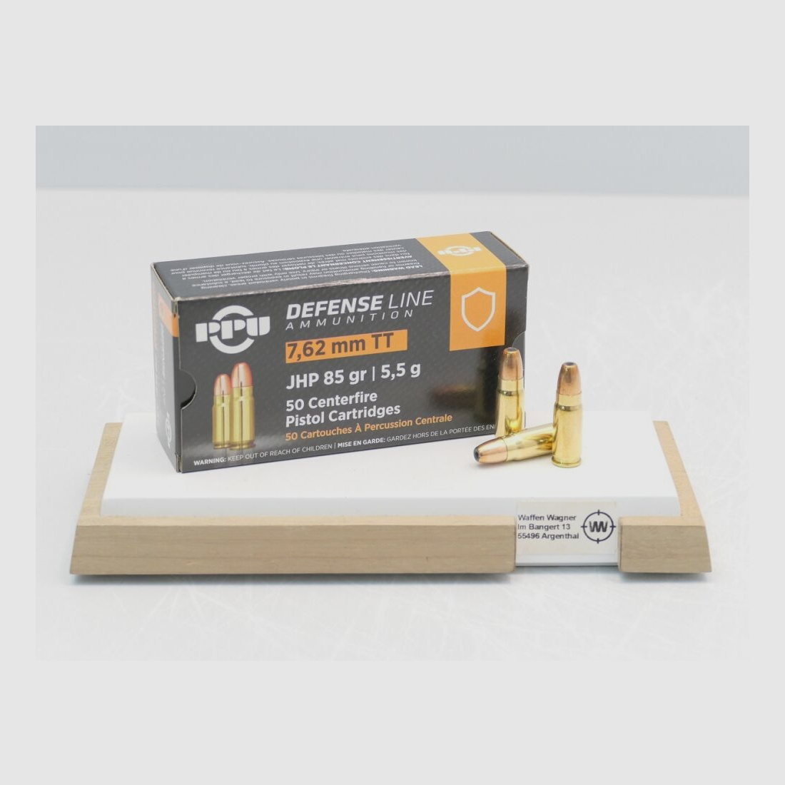 Prvi Partizan JHP 5,5g /85grs á50 7,62 Tokarev