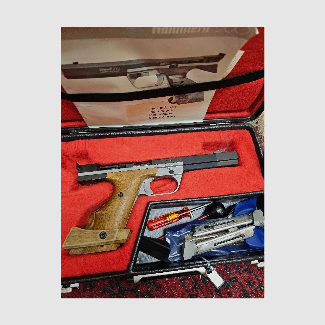 Hämmerli 230 caliber .22 l.r. – High-quality Swiss match pistol, top condition from estate

