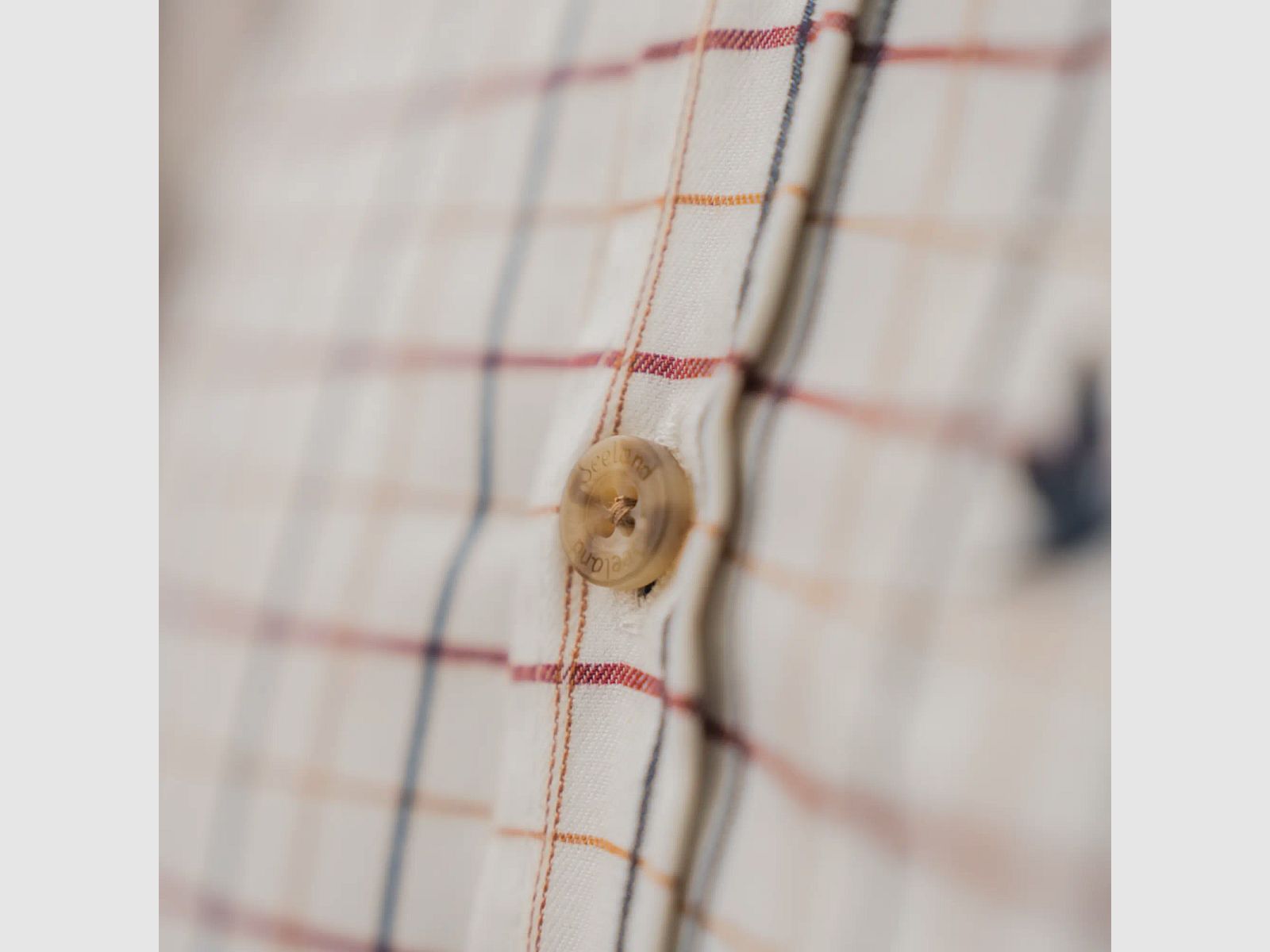 Seeland Jachtshirt Oxford Classic Blauw/Merlot Check