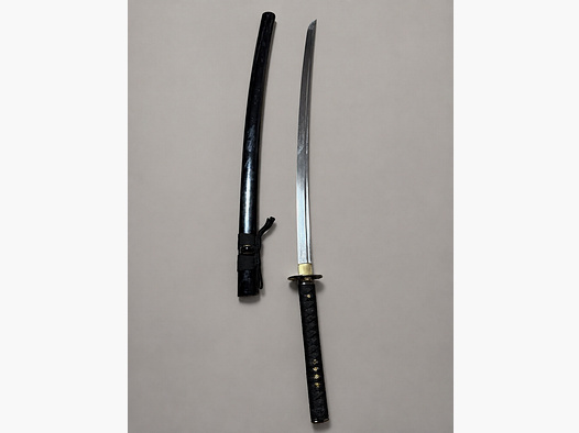 Katana im japanischen Stil mit Drachentsuba und Scheide