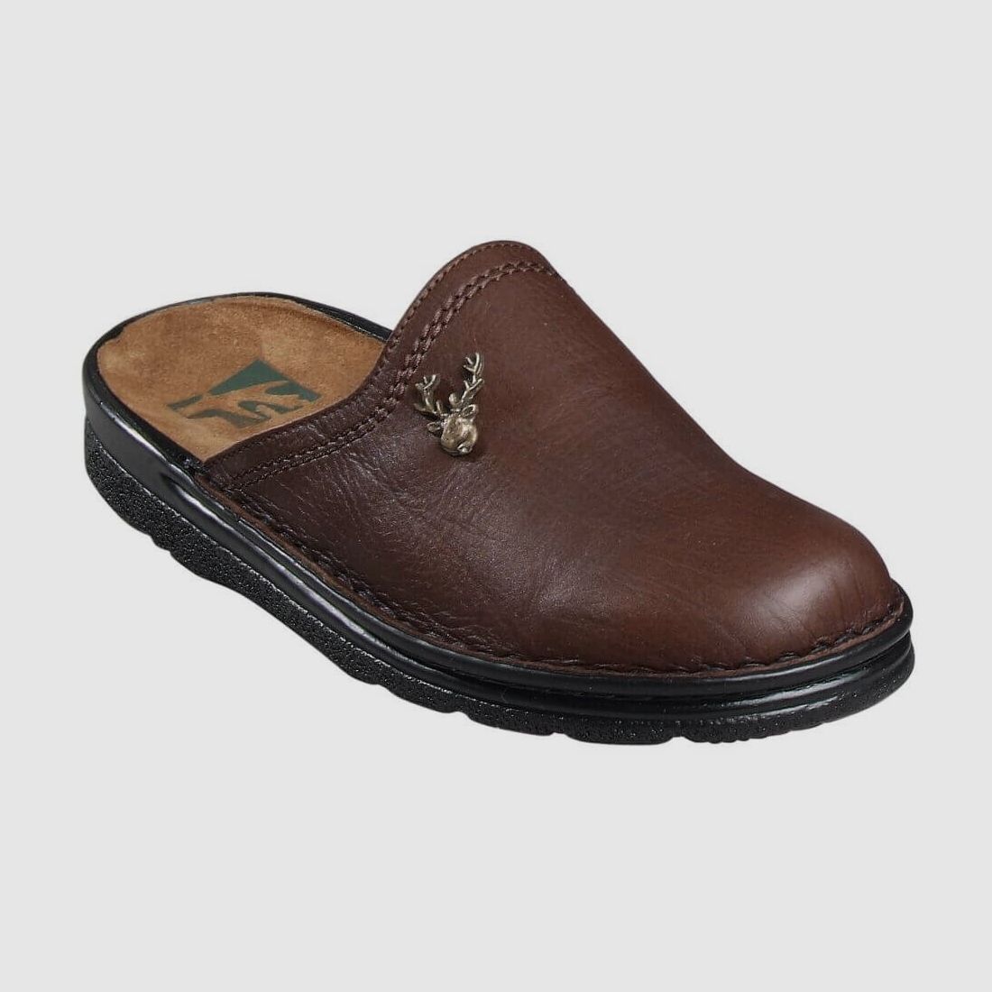 Skórzane buty domowe jeleń