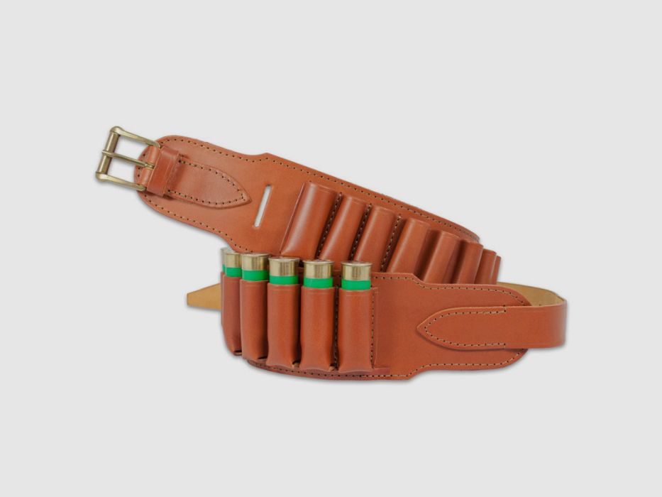 Leather ammunition belt for mixed shot and bullets, No. 28, image 3 of 4