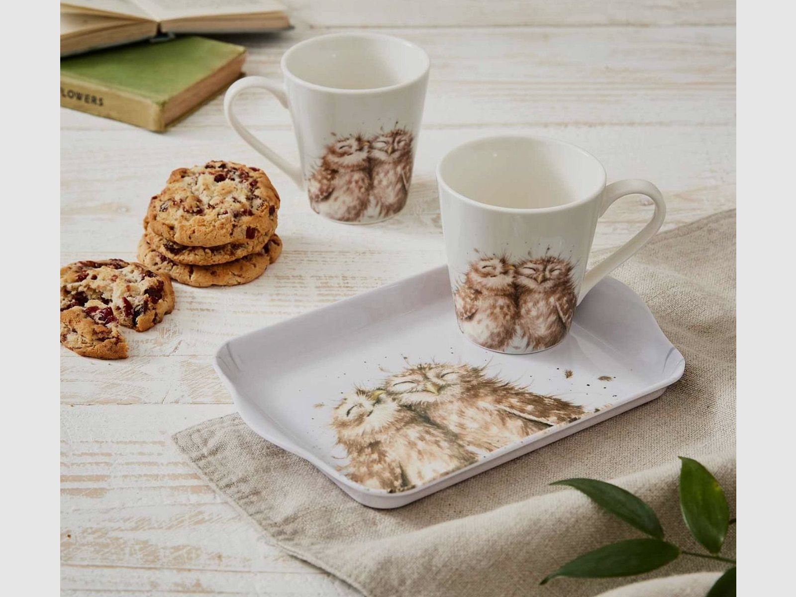 Wrendale Tasse & Tablett Set - Eule