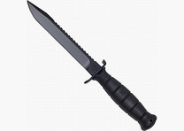 Glock Feldmesser mit Säge - Schwarz