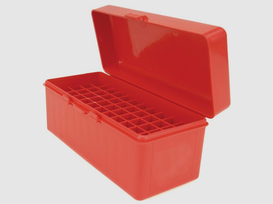 MTM Patronenbox RM-60-30 rot mit Klappdeckel f. 60 Patronen .22-250 - .308 u.w., Bild 1 von 7