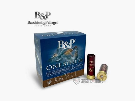 25 Munitions B&P One Steel 28gr Cal 12/70