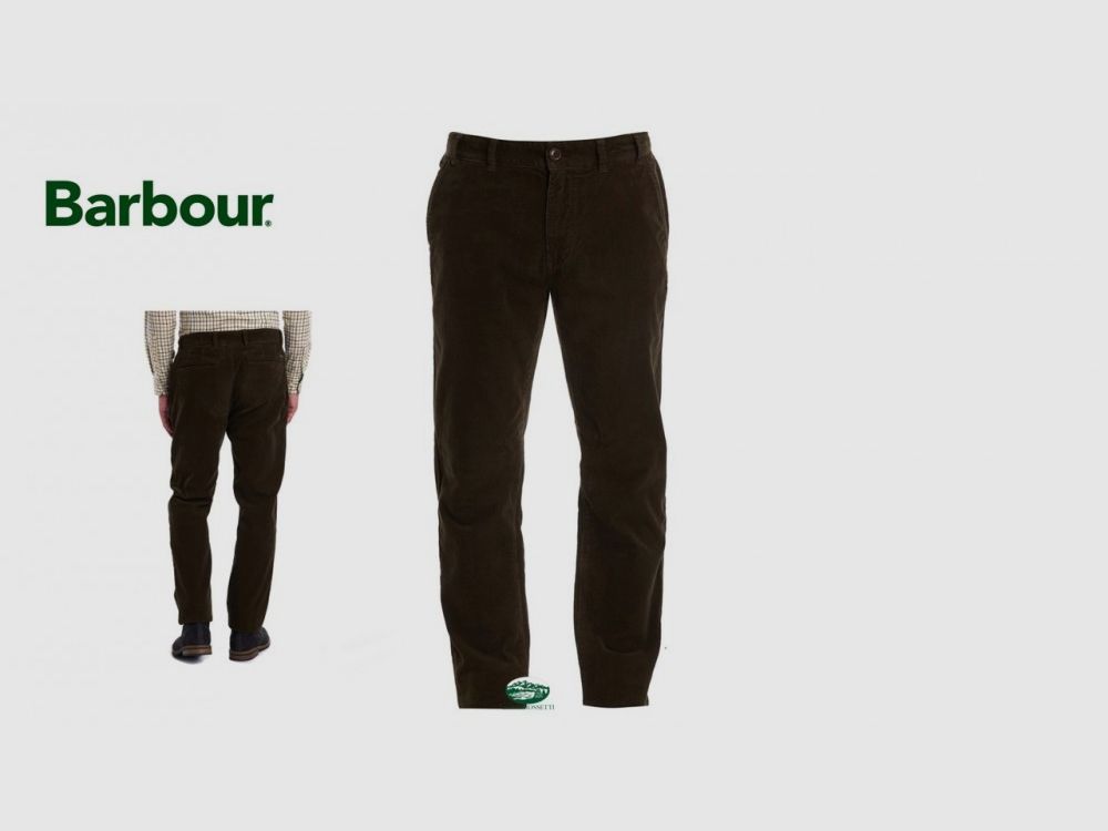 BARBOUR Neuston Cordhosen dunkeloliv