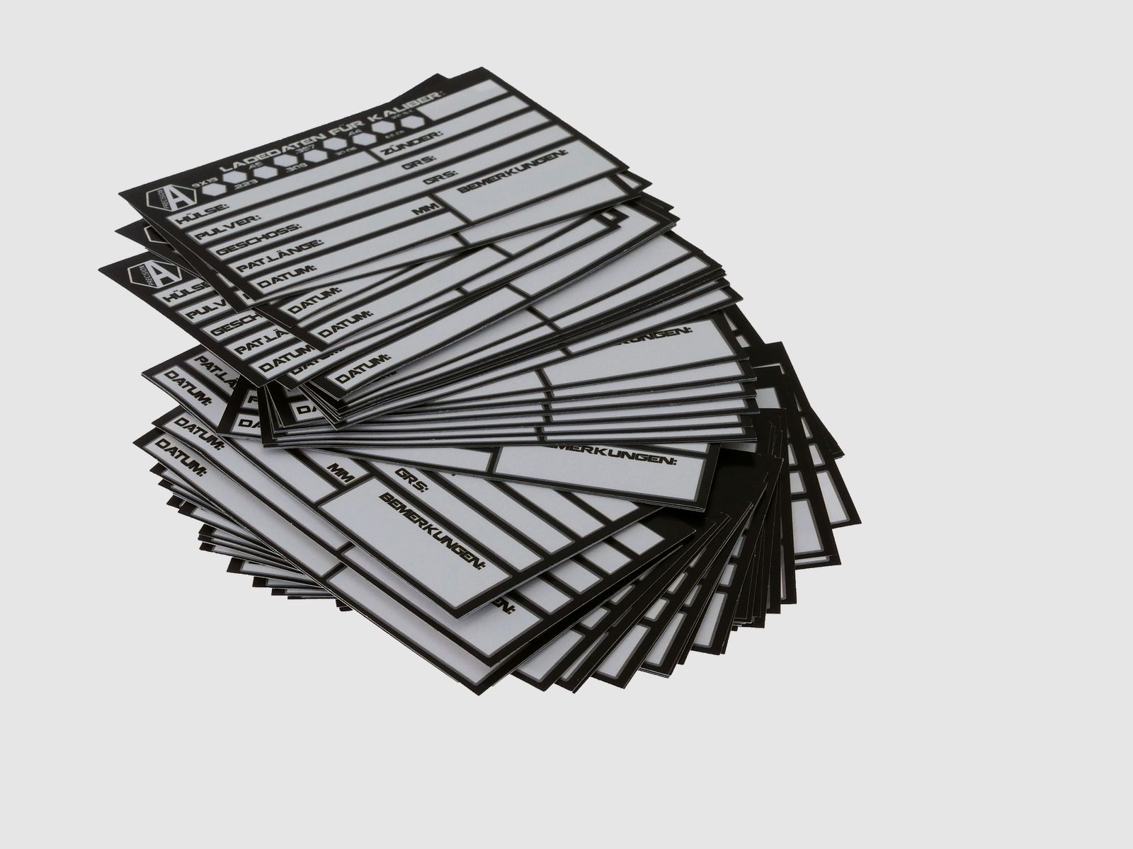 Alpha Precision 100 Stickers for Load Data