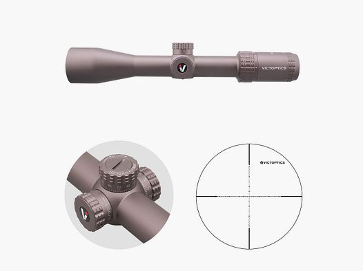 Victoptics OPSL26 S4 4-16×44 Coyote FDE – 21mm Picatinny/Weaver / With large parallax wheel