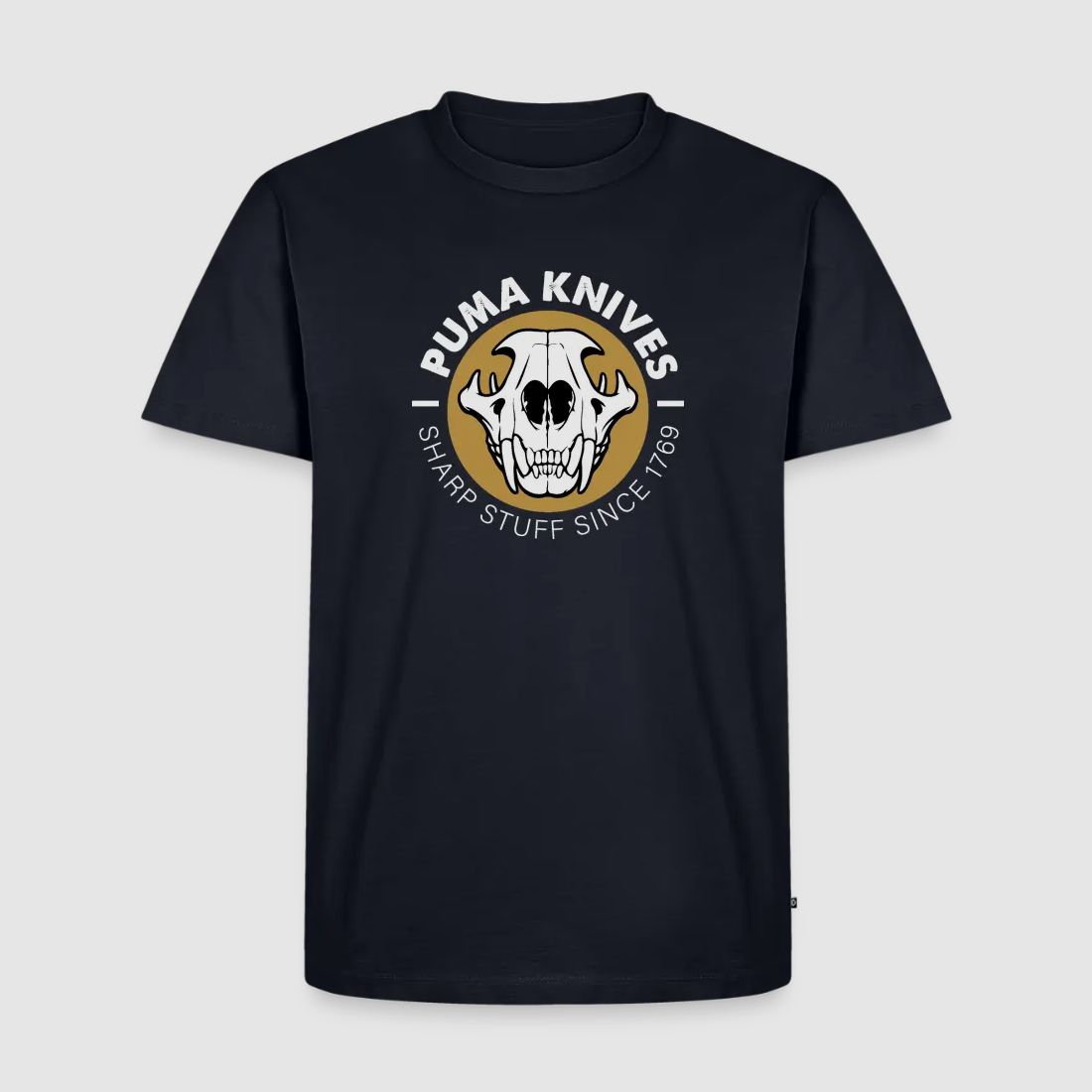 PUMA Męska Premium Koszulka "Skull Frontal Sharp Stuff" Biała
