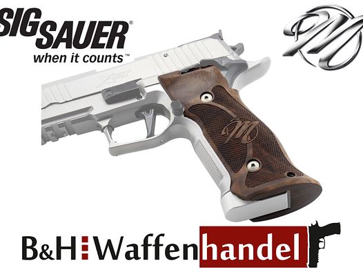 Neu: Sig Sauer Mastershop P226 X-Series PPC Griffschalen Nussbaum verlängert X-Six / X-Five / X-Short
