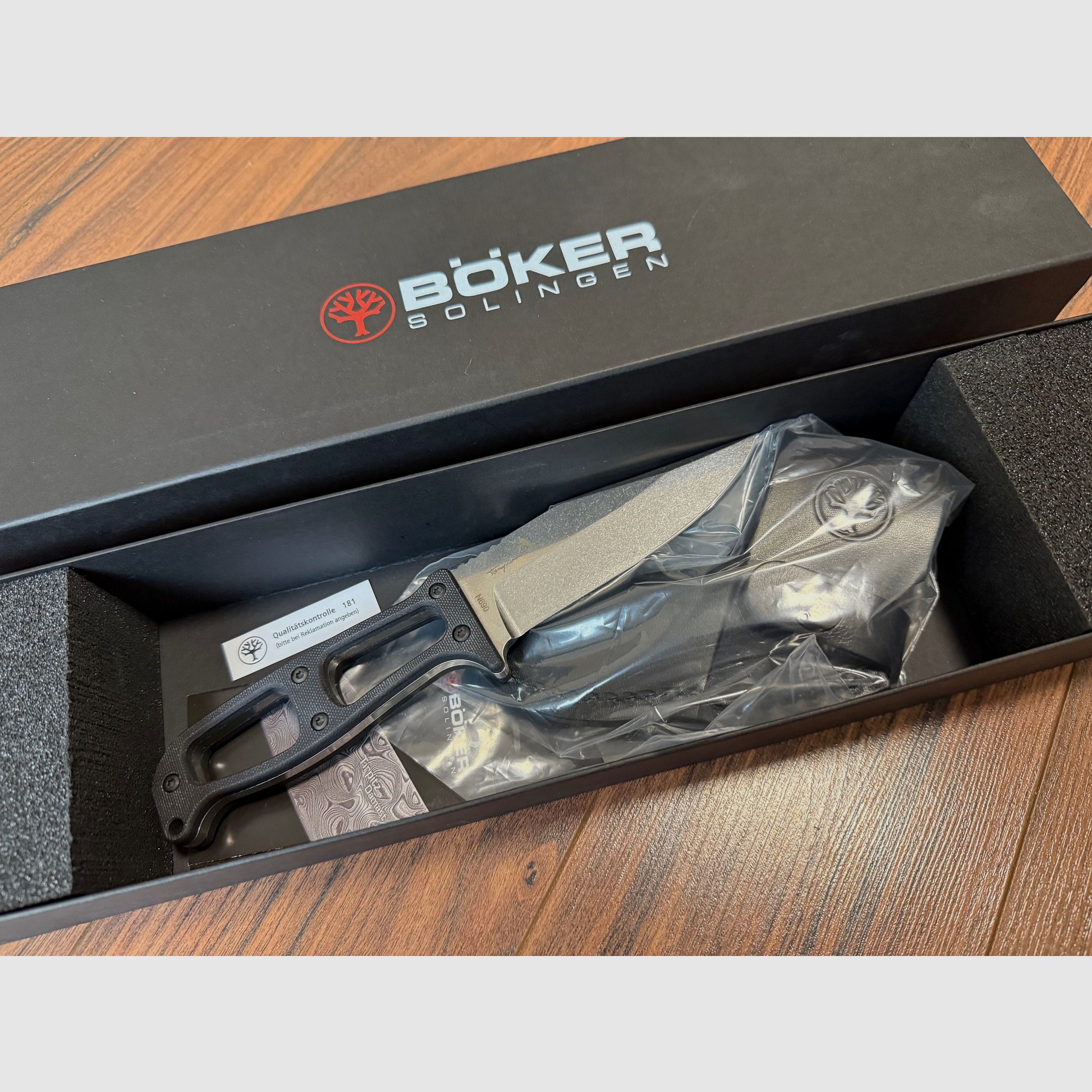 Böker Manufaktur Solingen G.E.K. EDC Fixed Survival Knife Messer Tony Lennartz
