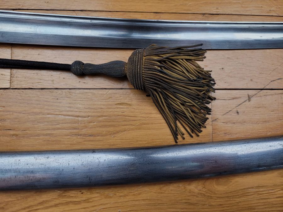 Beau sabre cavalerie française Mod 1822-82 – Châtellerault 1893 – dragonne officier – TBE, image 5 sur 15