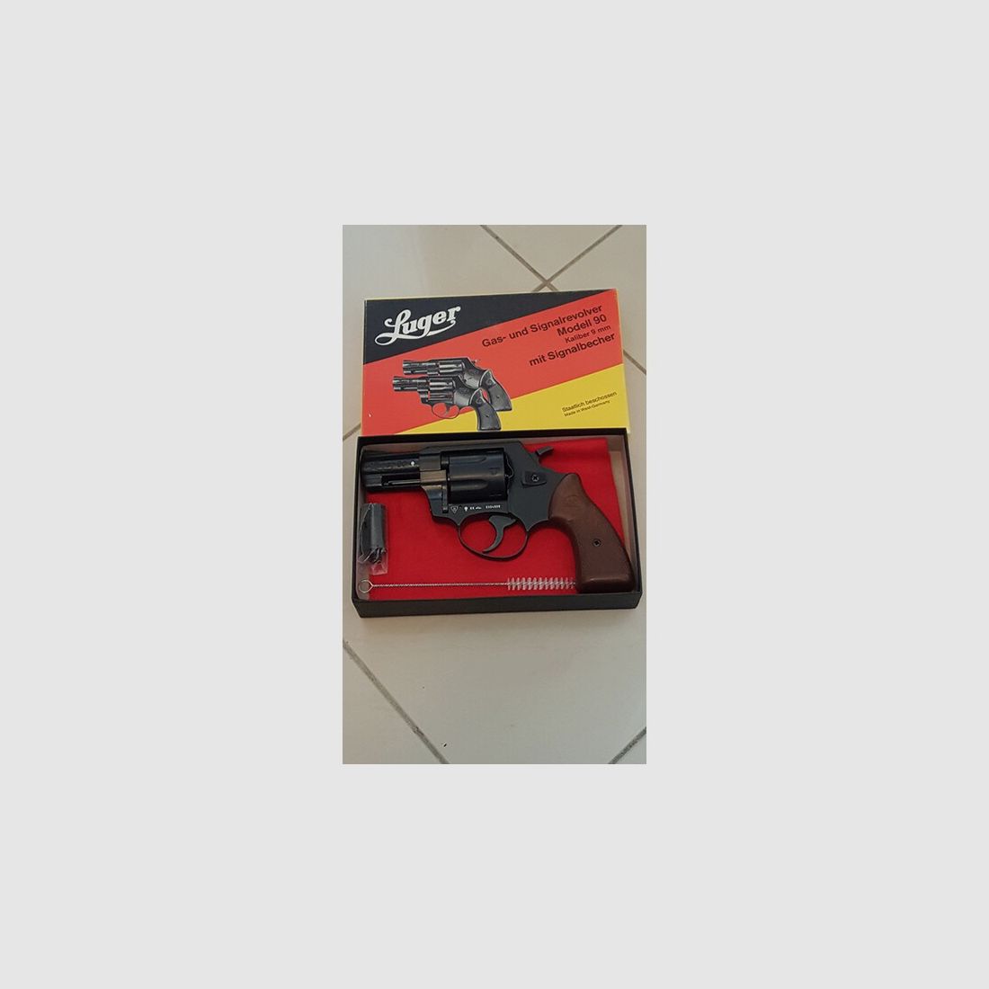 RÖHM/LUGER 90-Revolver,PTB 458,Beschuß KK
