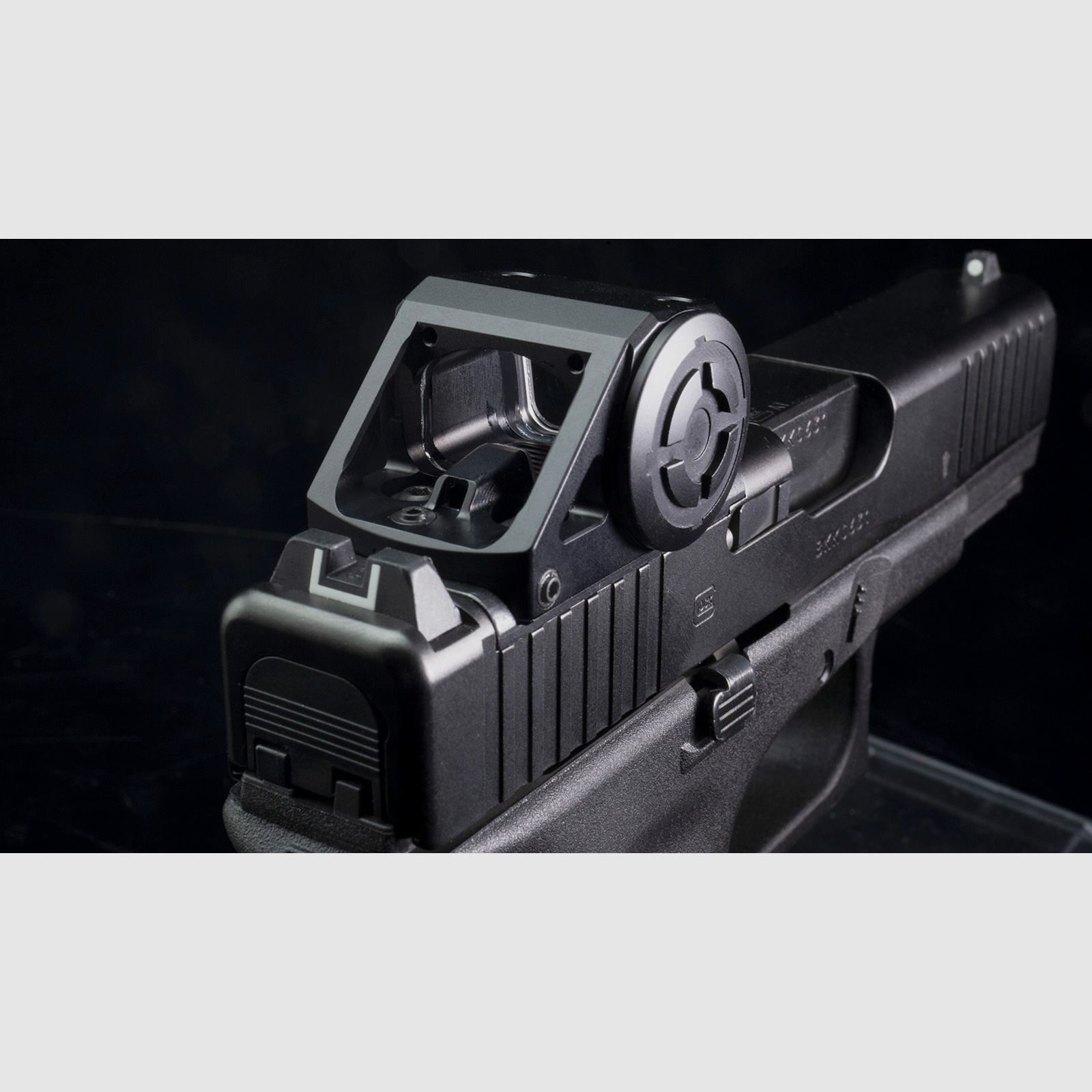 SHIELD Advanced Mini Sight Multi Reticle (AMS-MR) Rotpunktvisier – 6 umschaltbare Absehen – Mattschwarz