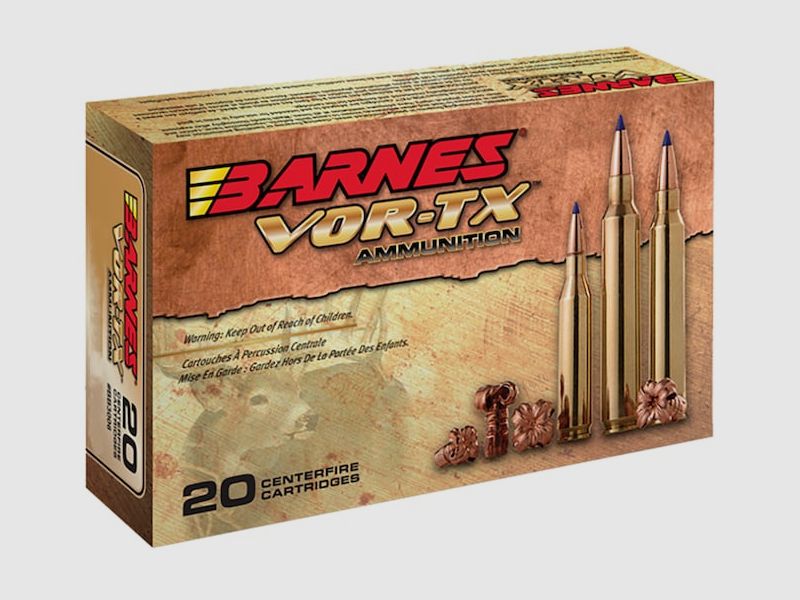 Barnes VOR-TX Euro .308 Win. 168GR Tipped TSX Boat Tail 20 Patronen