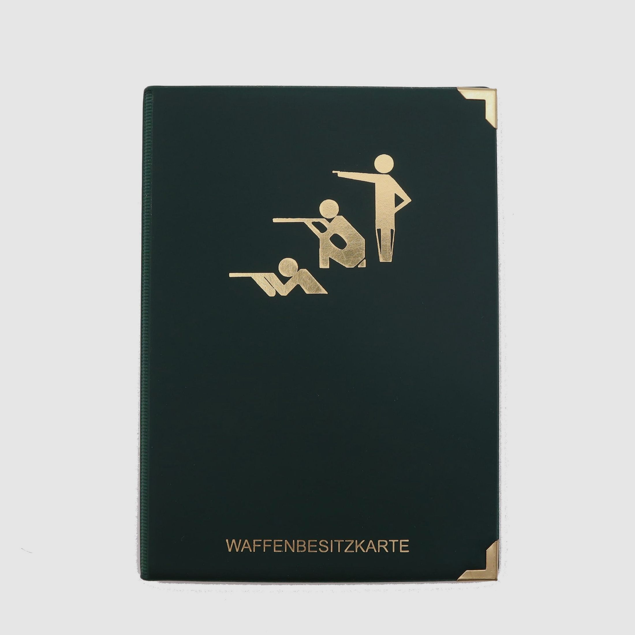 WBK Custodia con 2 scomparti extra Motivo tiratori sportivi - Verde