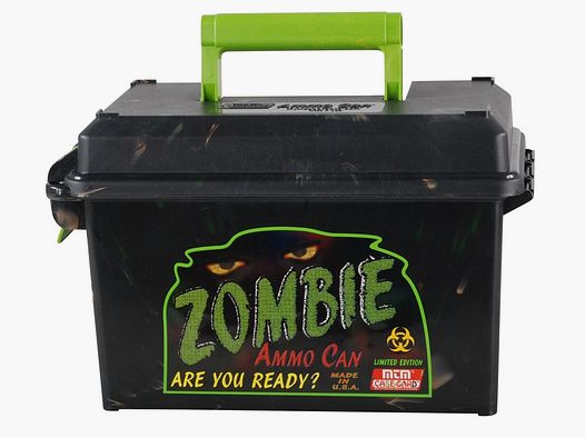 MTM scatola per munizioni AC50Z nera in stile zombie