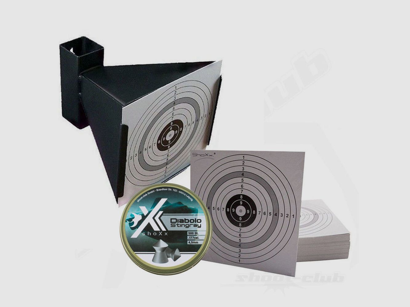 shoXx funnel bullet trap + 100 ZS + 1x 500 shoXx diabolos