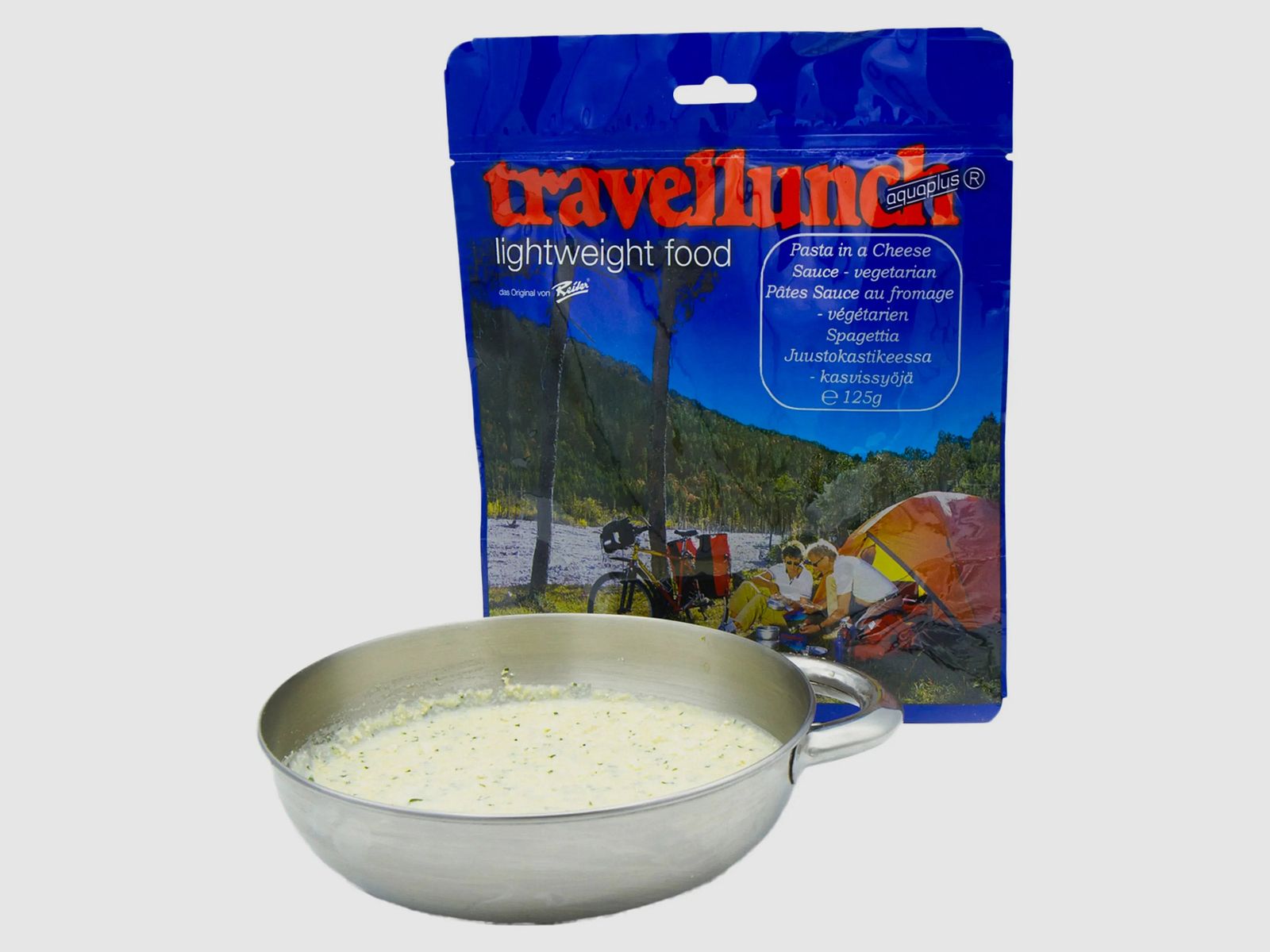 Travellunch Nudeltopf mit Käsesauce