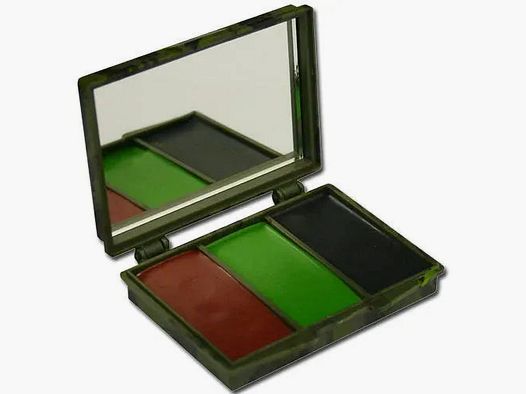 Diverse Tarnschminkset 3 Farben mit Spiegel