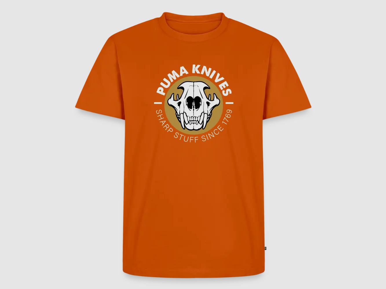 PUMA Męska Premium Koszulka "Skull Frontal Sharp Stuff" Biała