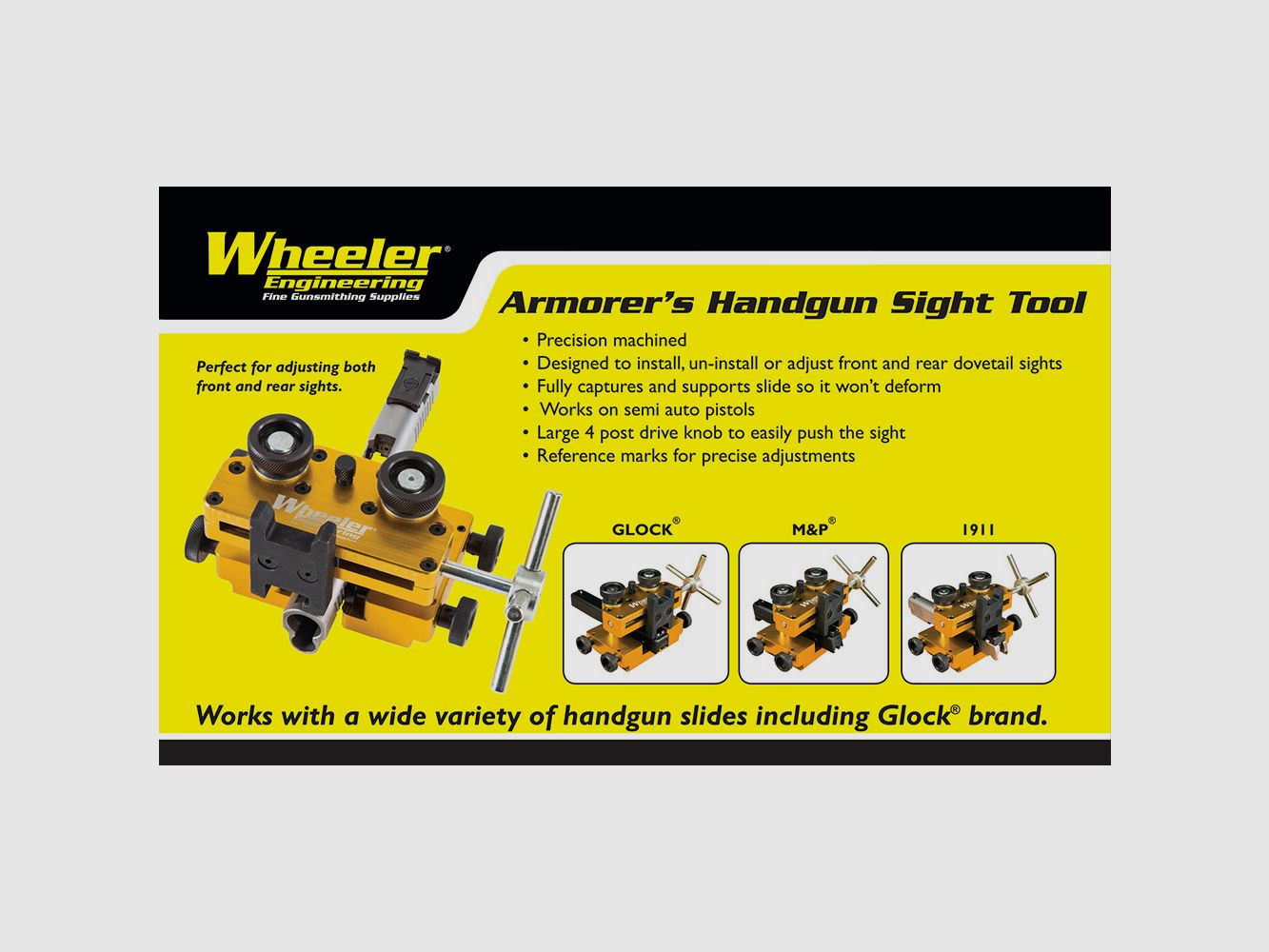 Wheeler Armorers Handgun Sight Tool, image 2 of 2