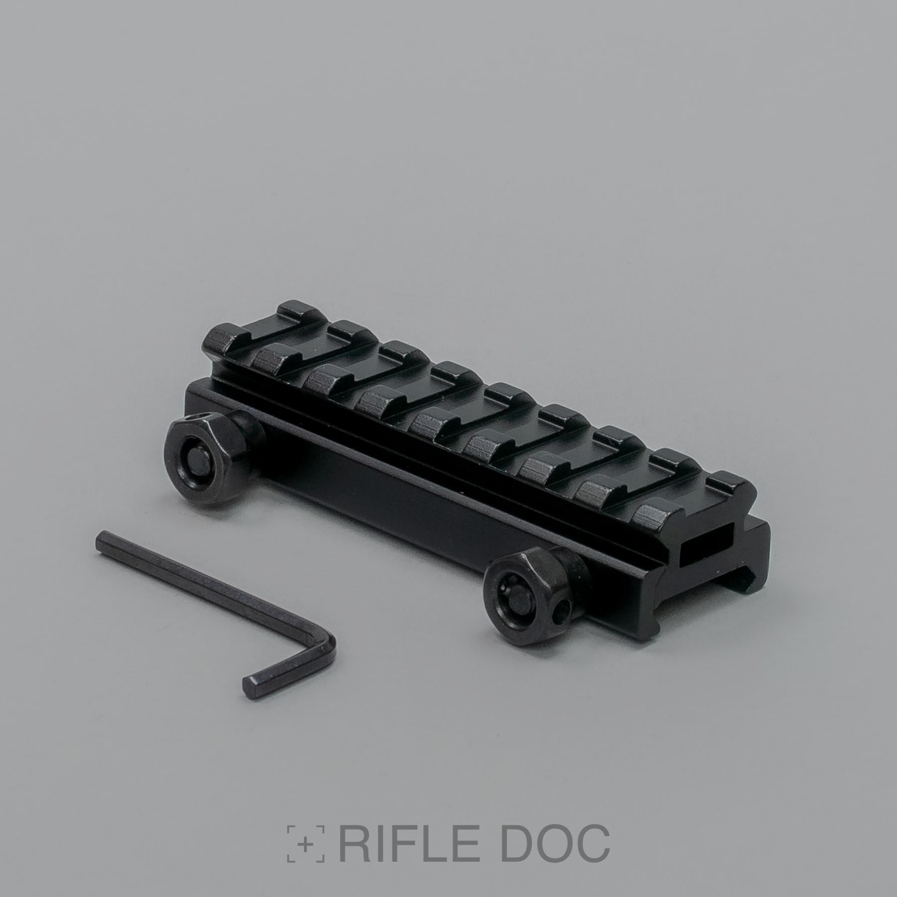 21 mm Weaverschiene  / Picatinny Erhöhung Sichtkanal Low Profil