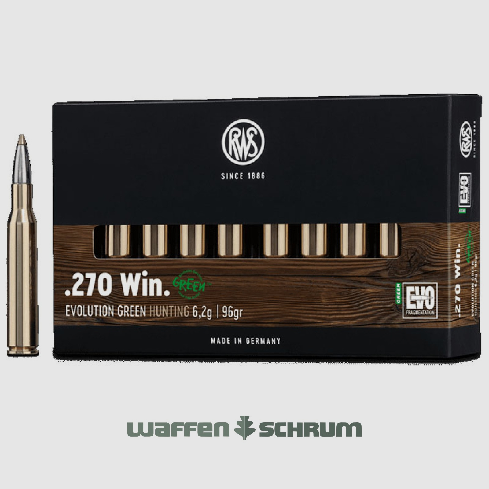 RWS Evo Green 6,2g - 96gr .270Win