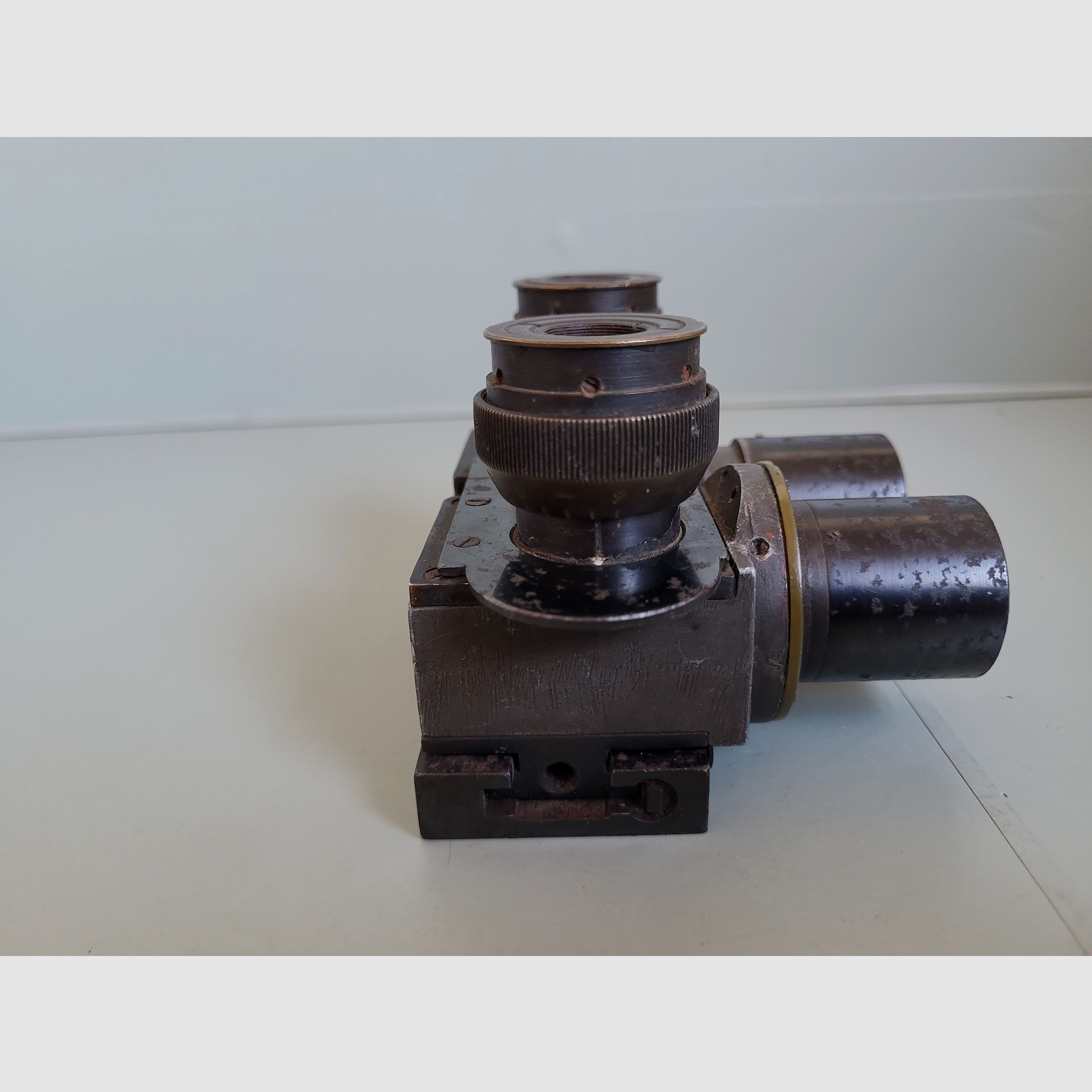 2 WK - WW 2 - Flak Fernrohr - Scherenfernrohr  - Fernglas - Patent Carl Zeiss - 1940er Jahre 
