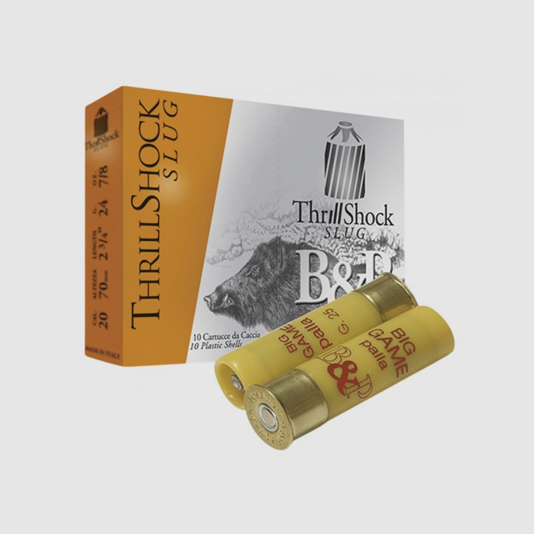 Cal. 20/70 - BIG GAME THRILL SHOCK SLUG - BASCHIERI & PELLAGRI