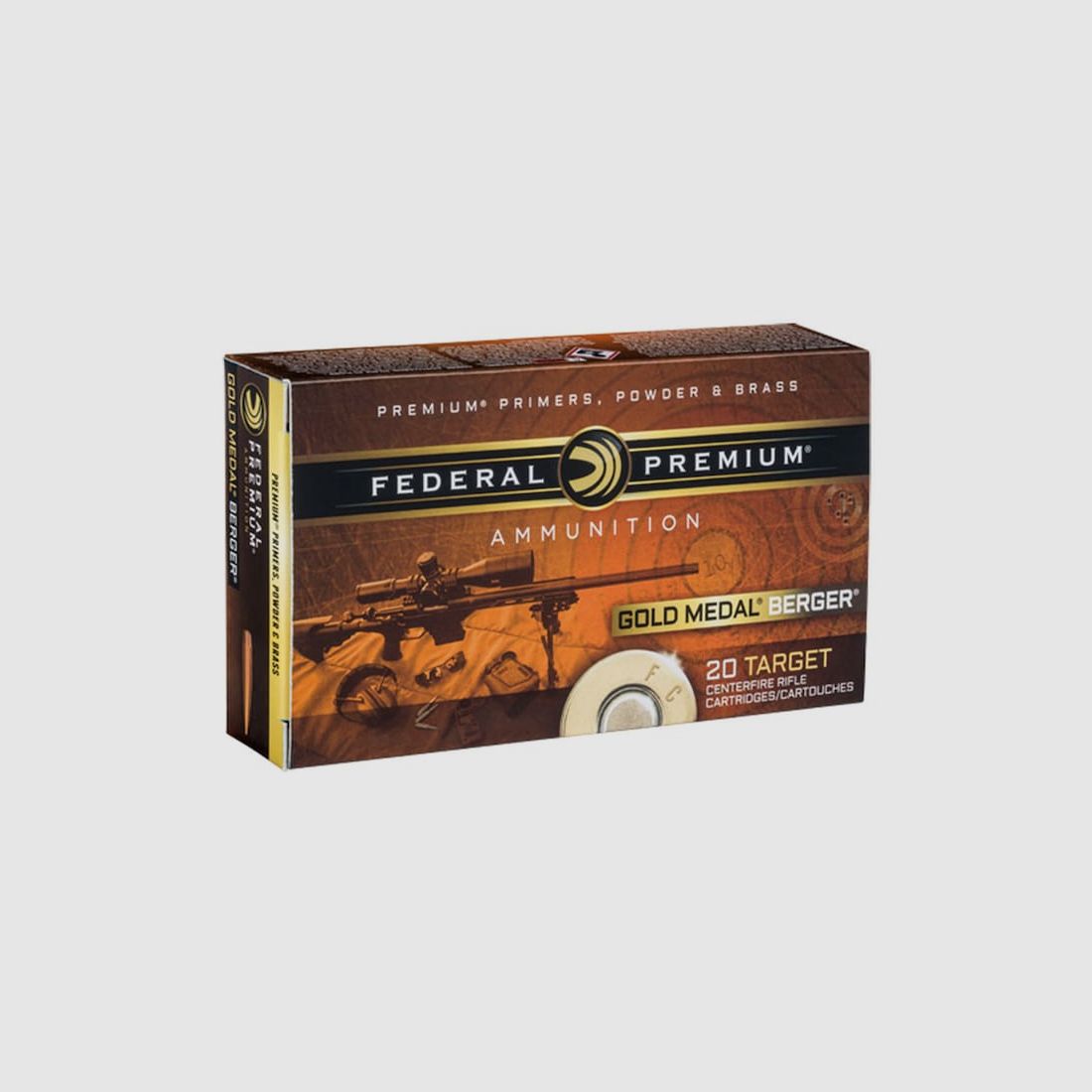 Federal Premium Gold Medal Berger .308 Win. 185GR Jugernaught OTM 20 Patronen