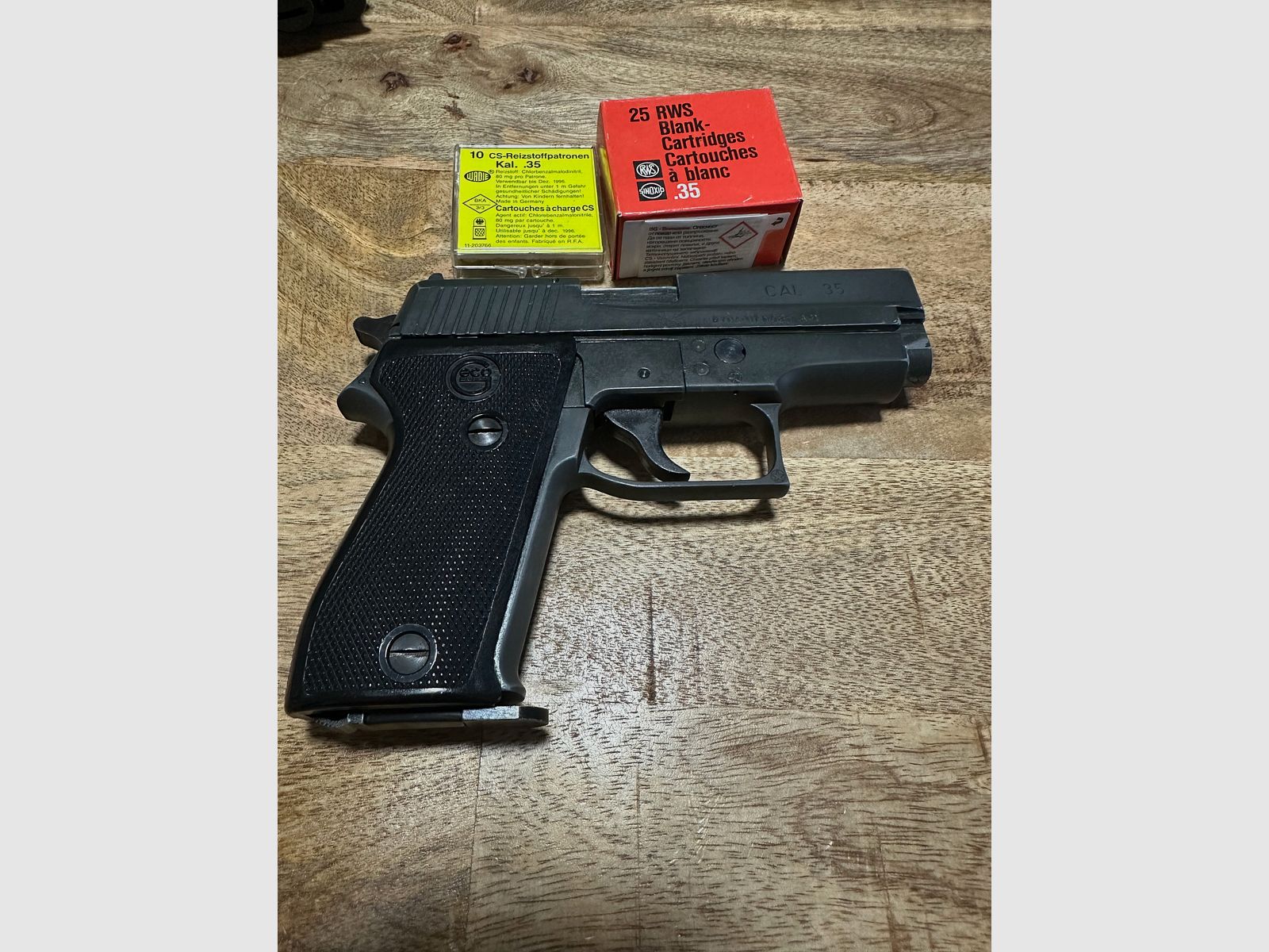 P35 cal. .35 Dynamit Nobel AG PTB 456 Knall