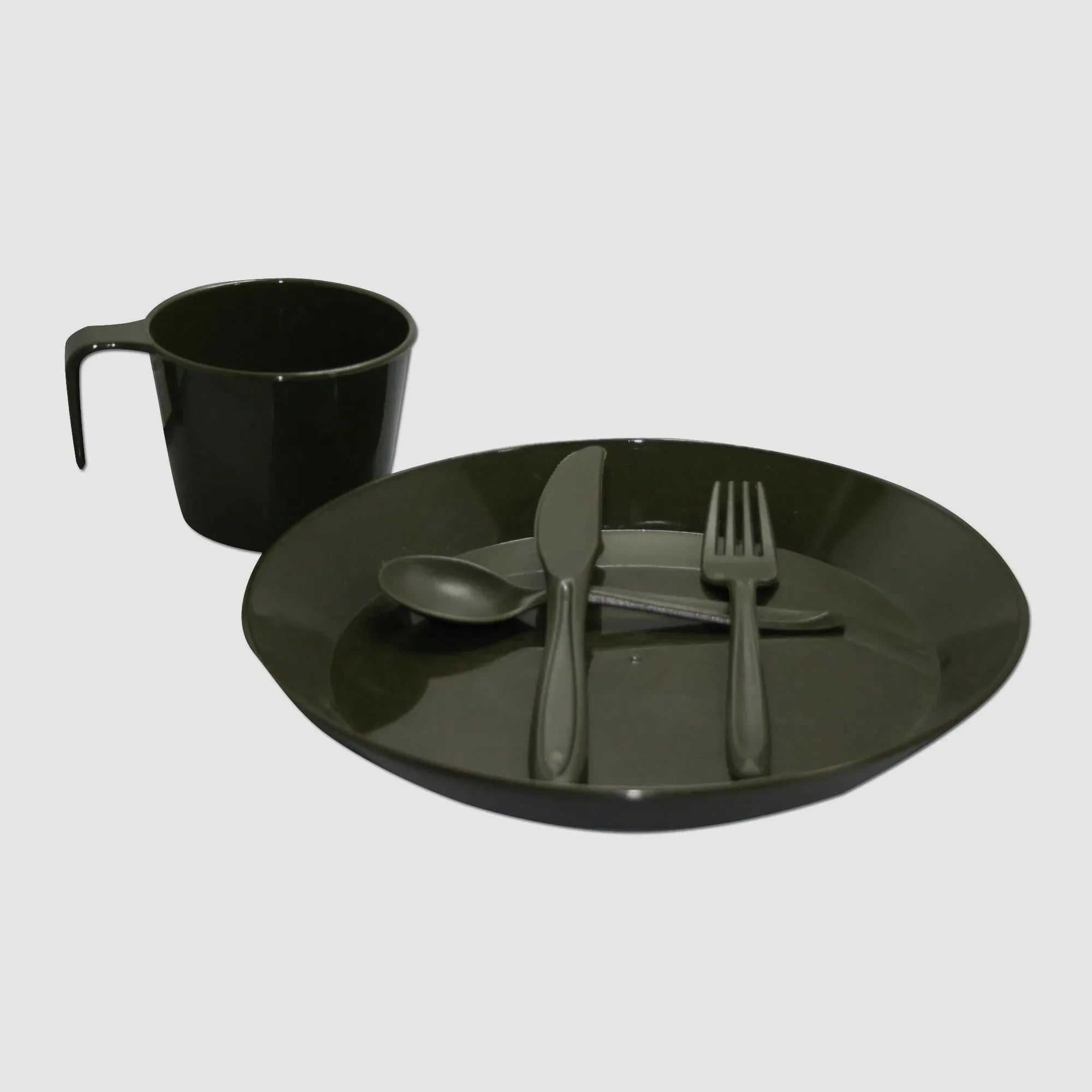 Mil-Tec Camp Set Polycarbonat oliv