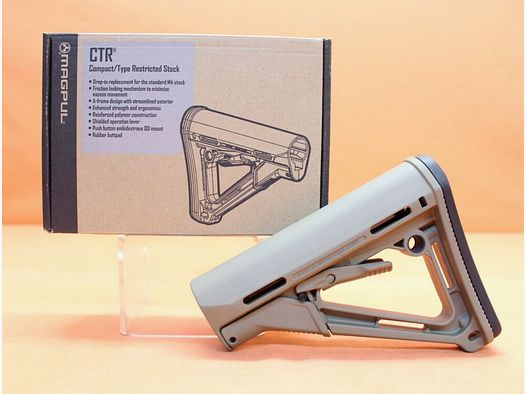 Magpul AR-15: Buttstock Magpul CTR (MAG310-FDE) MILSPEC Carbine Stock Polymer Flat Dark Earth/ Schubschaft