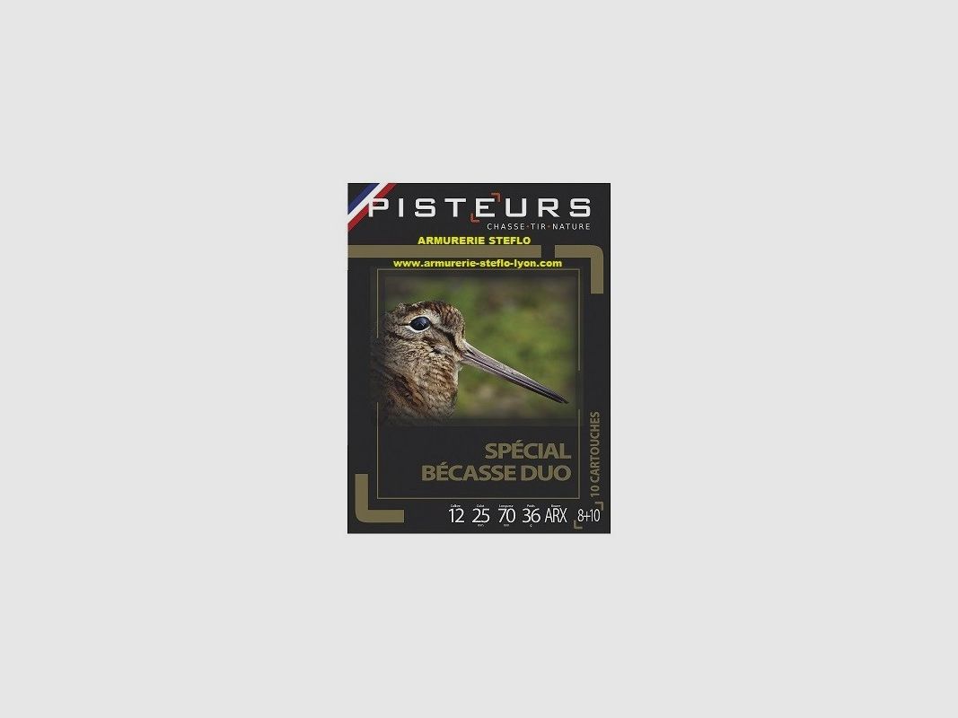 Pisteurs Spécial Bécasse Duo 12/70 - 8+10 - 36g - ARX
