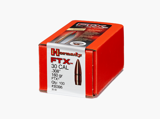 .308 Projectiles Hornady FTX 160 gr VE100