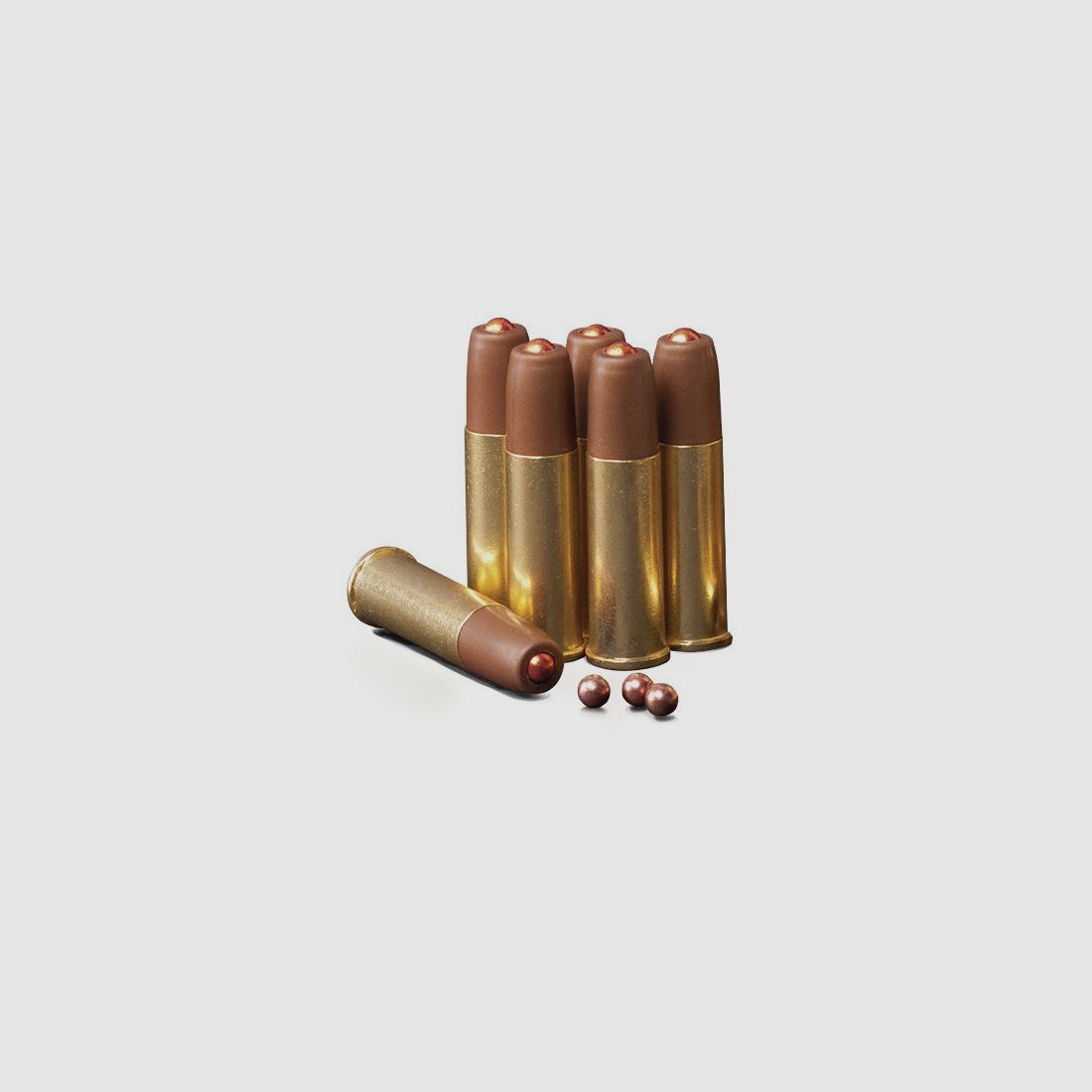 LadehĂĽlsen fĂĽr CO2 Revolver ASG Dan Wesson, Crosman Remington 1875, SR357, SNR357 Snub Nose und UX 357, 6 StĂĽck, Kaliber 4,5 mm BB