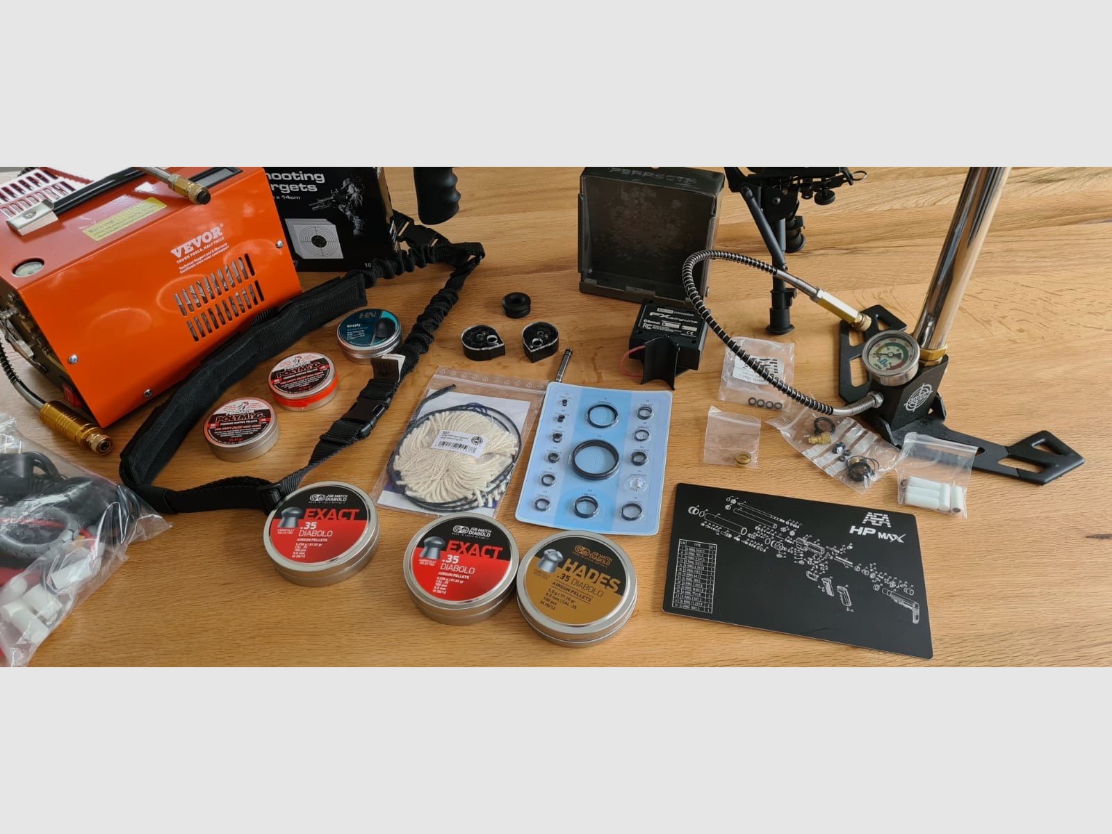 AEA HPMax MK1 9mm (.357) F-Version | HUGE premium complete set incl. Element Optics, compressor, FX Chrony and much more