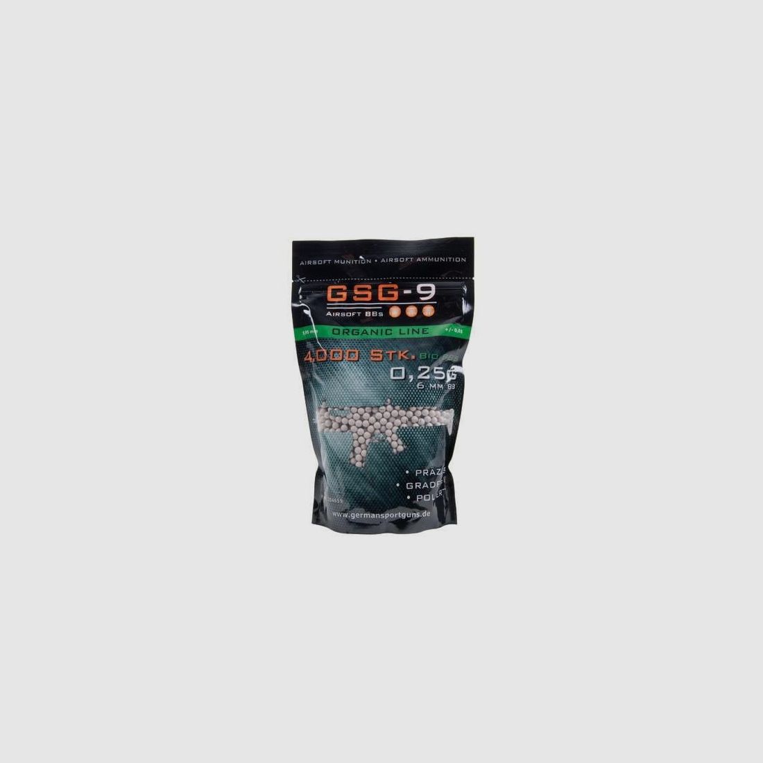 GSG-9 Bio BB's 0.25 g Organic Line Airsoft Balls - 4,000 pcs.