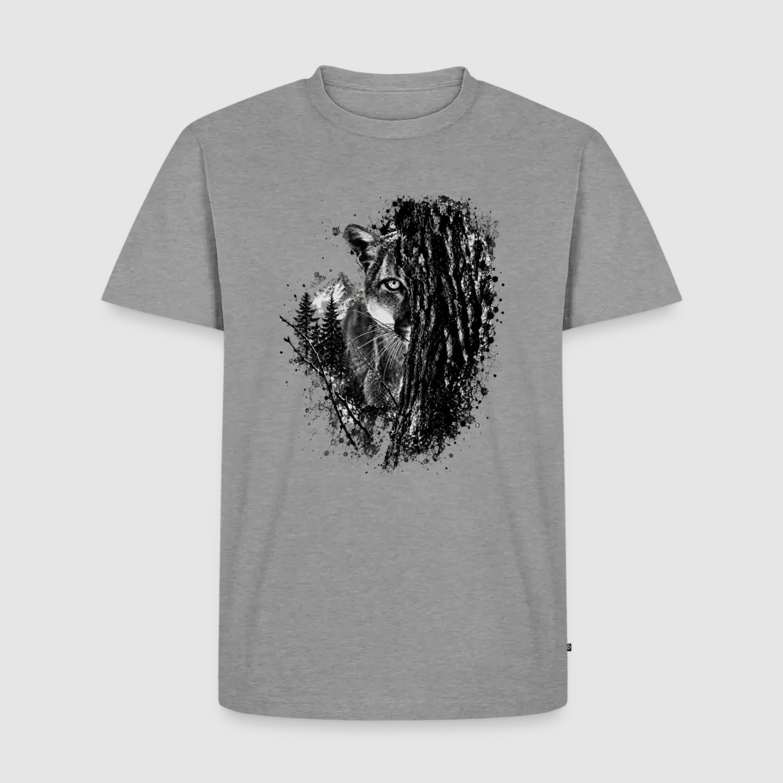 PUMA Heren Premium T-Shirt "Lauerende Puma", afbeelding 3 van 37